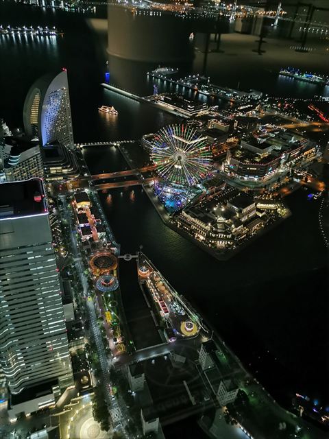 横浜ランドマークタワー展望台からの夜景