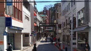 現在の元町百段跡 前田橋から撮影